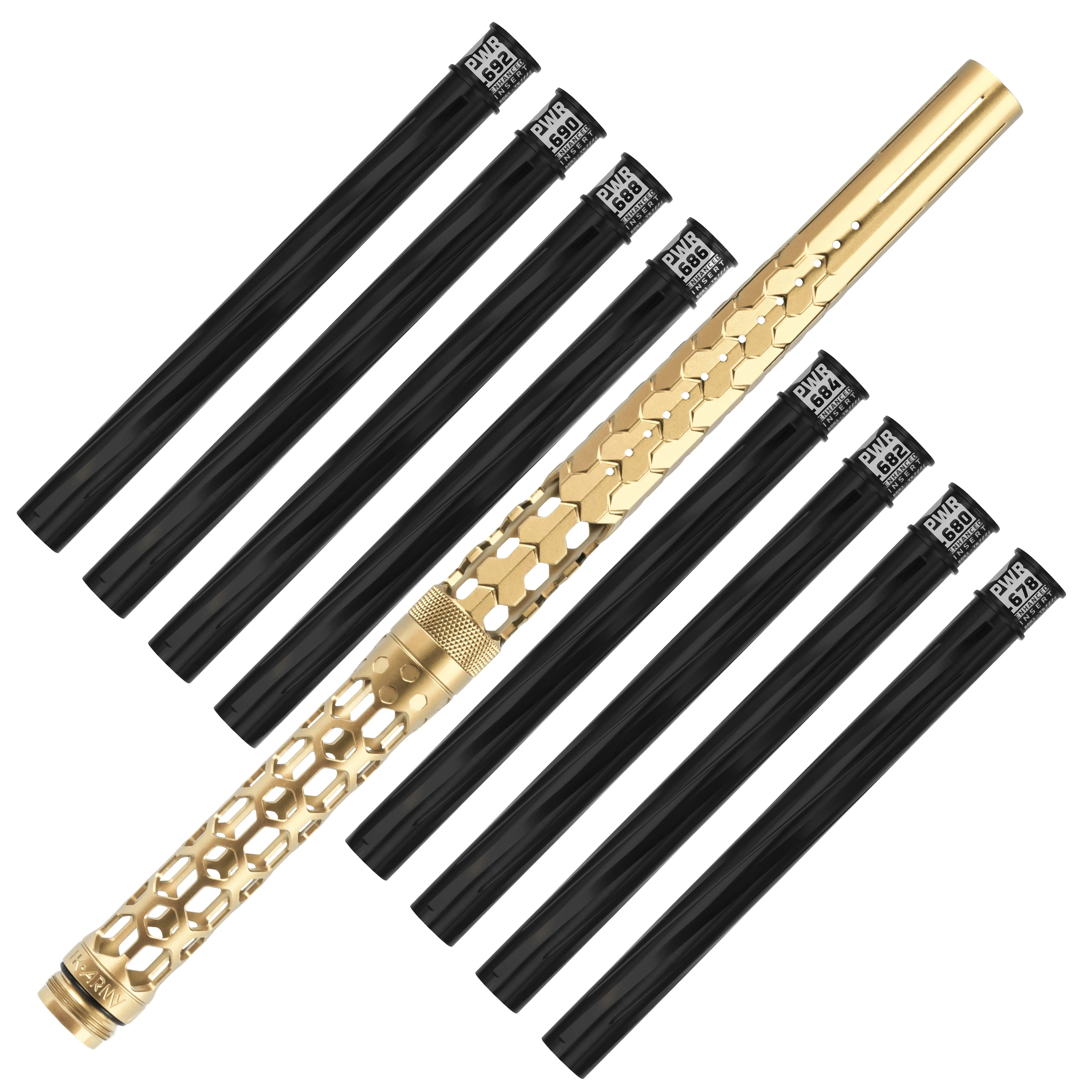 HK Army Hex PWR Barrel Kit - Gold - Black Inserts - Image 4