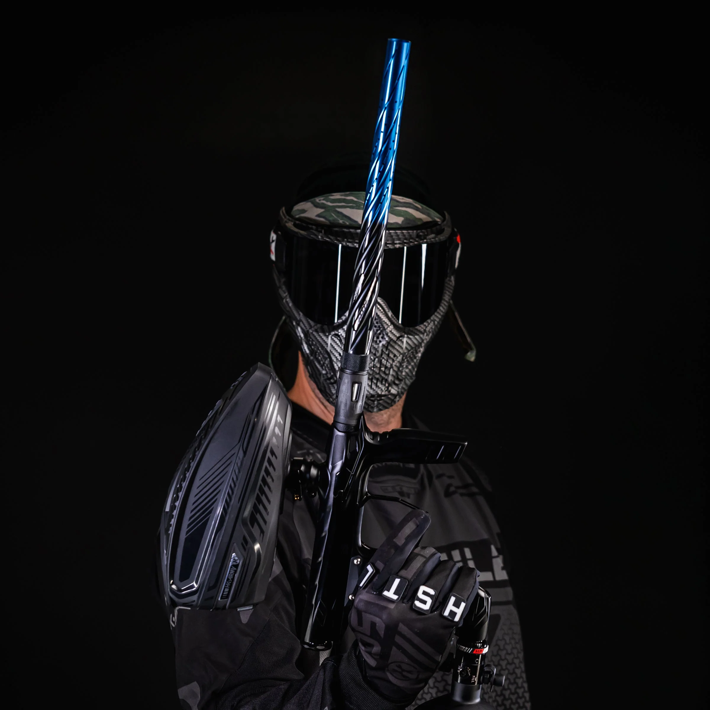 LAZR Elite Orbit Barrel Kit - 15" Black/Blue Fade - Black Inserts - Cocker Threads - Image 2