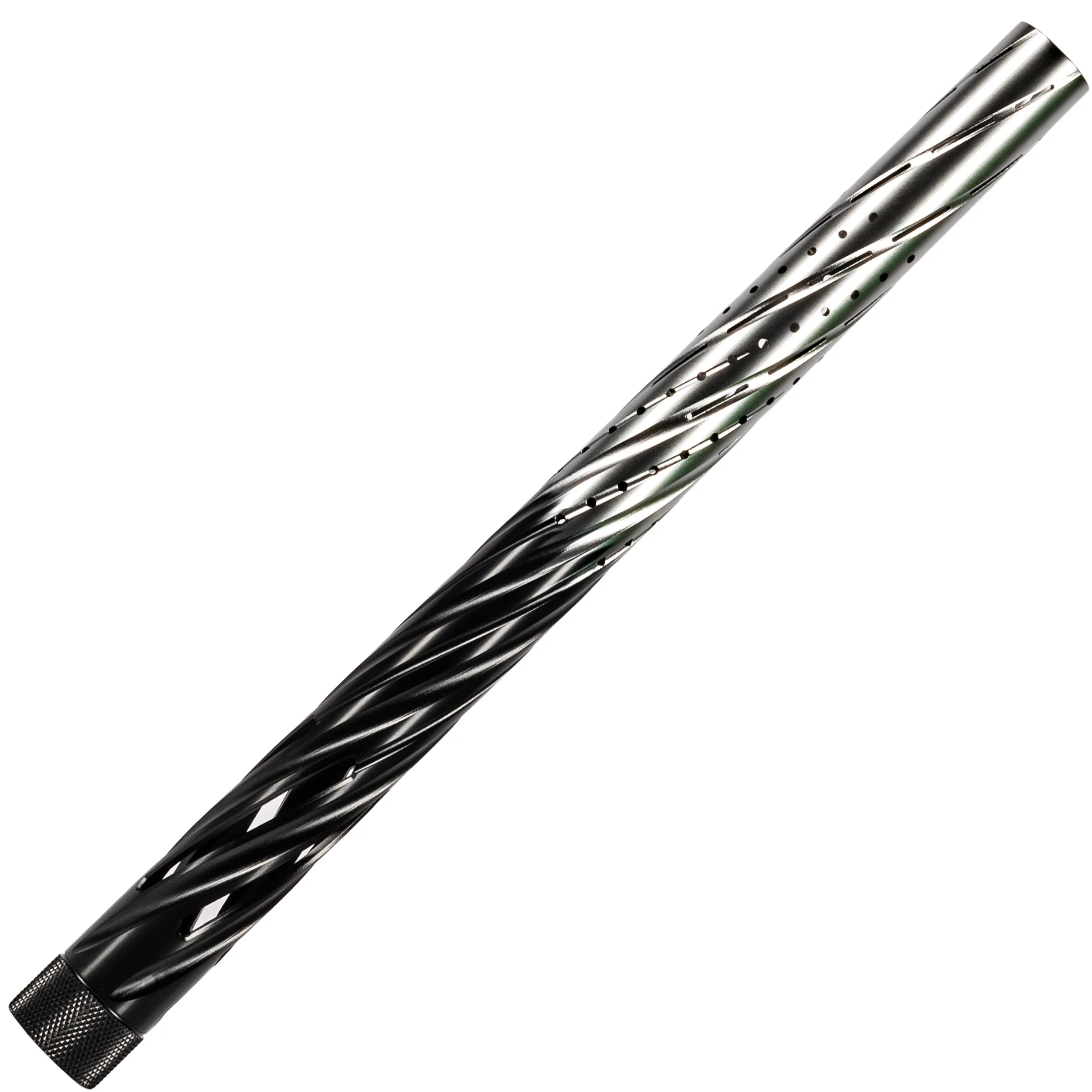 LAZR Elite Orbit Barrel Kit - 15" Black/Silver Fade - Black Inserts - Cocker Threads - Image 5