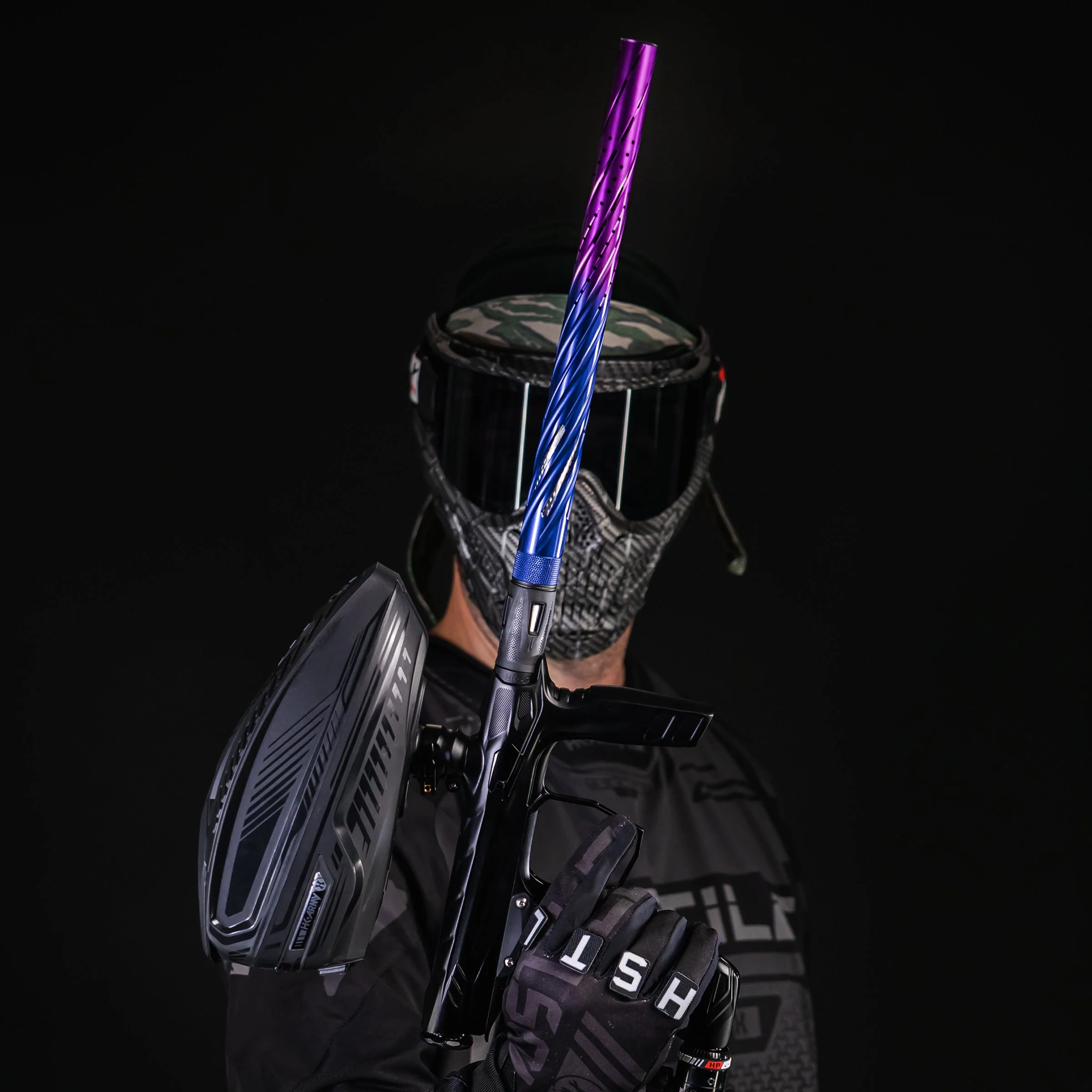 LAZR Elite Orbit Barrel Kit - 15" Blue/Purple Fade - Colored Inserts - Cocker Threads - Image 2