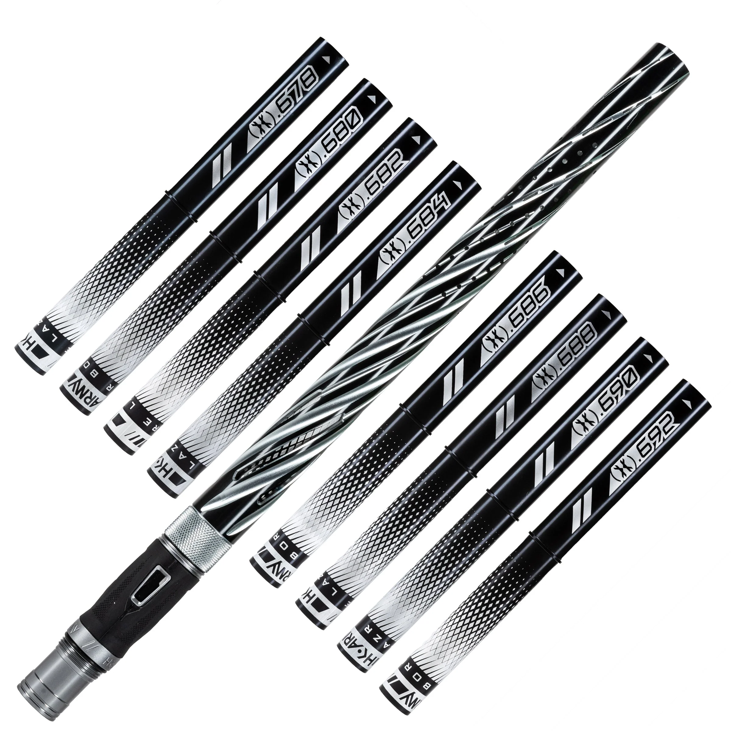 LAZR Elite Orbit Barrel Kit - 15" Dust Pewter/Black Inserts - Cocker Threads