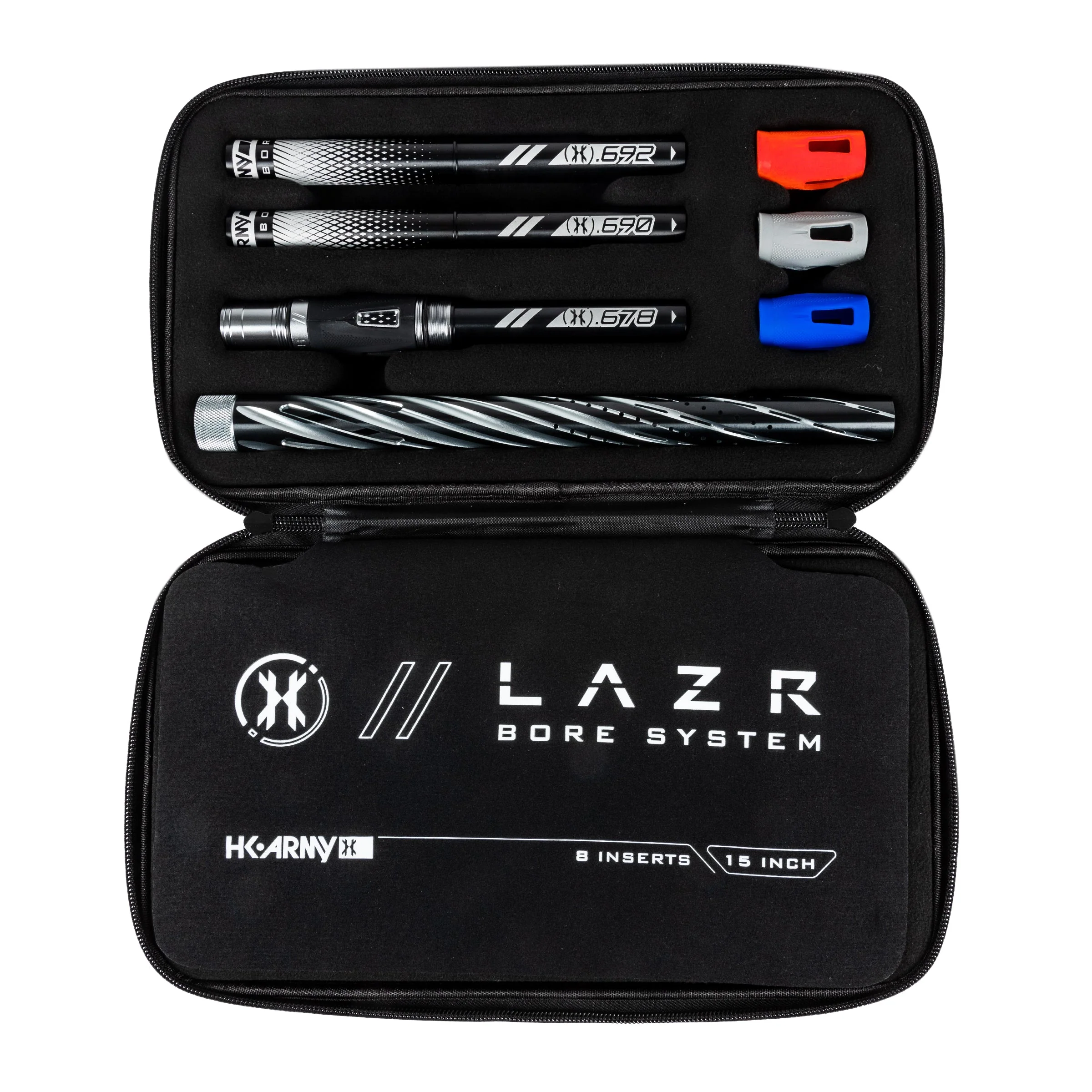 LAZR Elite Orbit Barrel Kit - 15" Dust Pewter/Black Inserts - Cocker Threads - Image 2