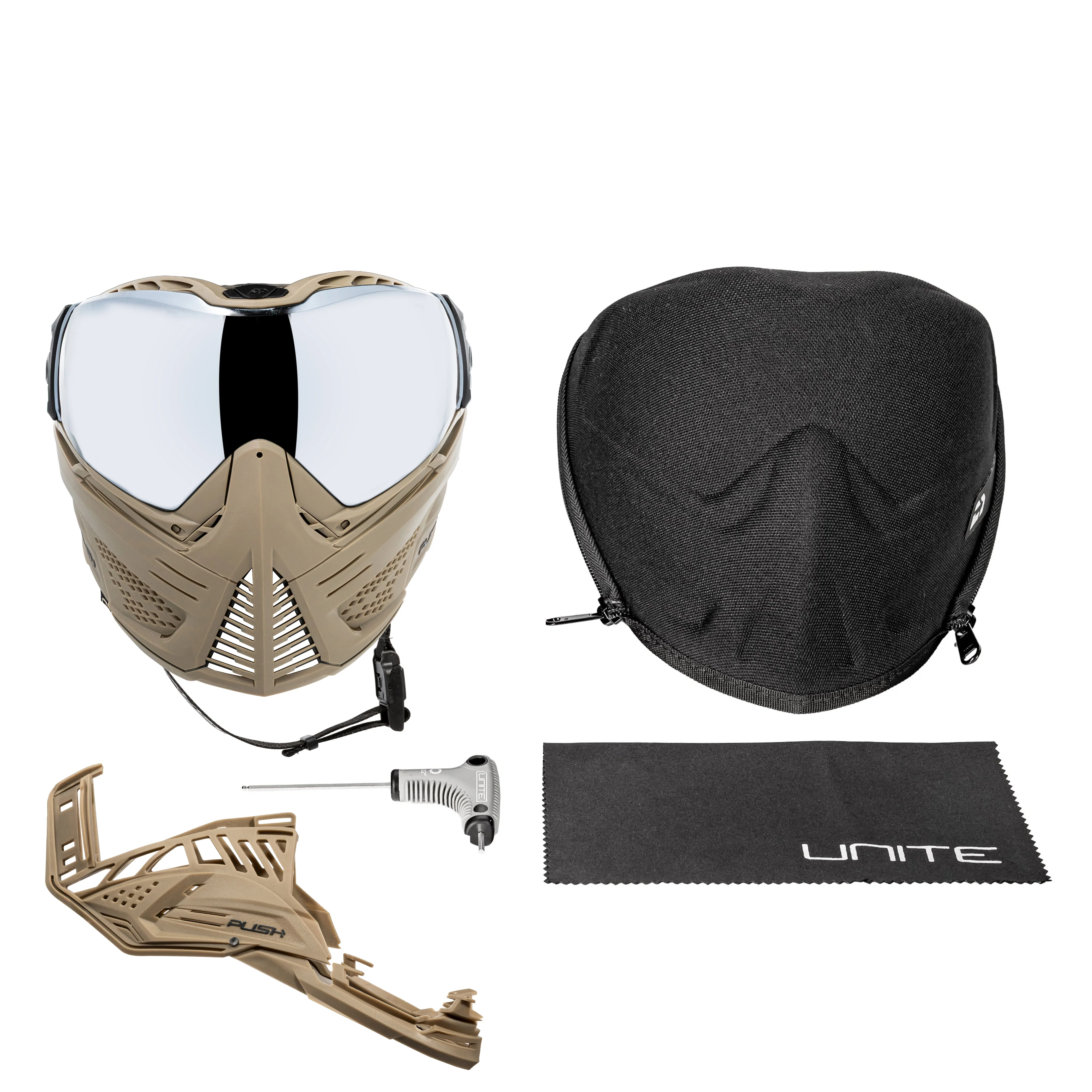 Push Unite Goggle Mk II - Outlaw (Tan/Tan) - Silver Lens - Image 8