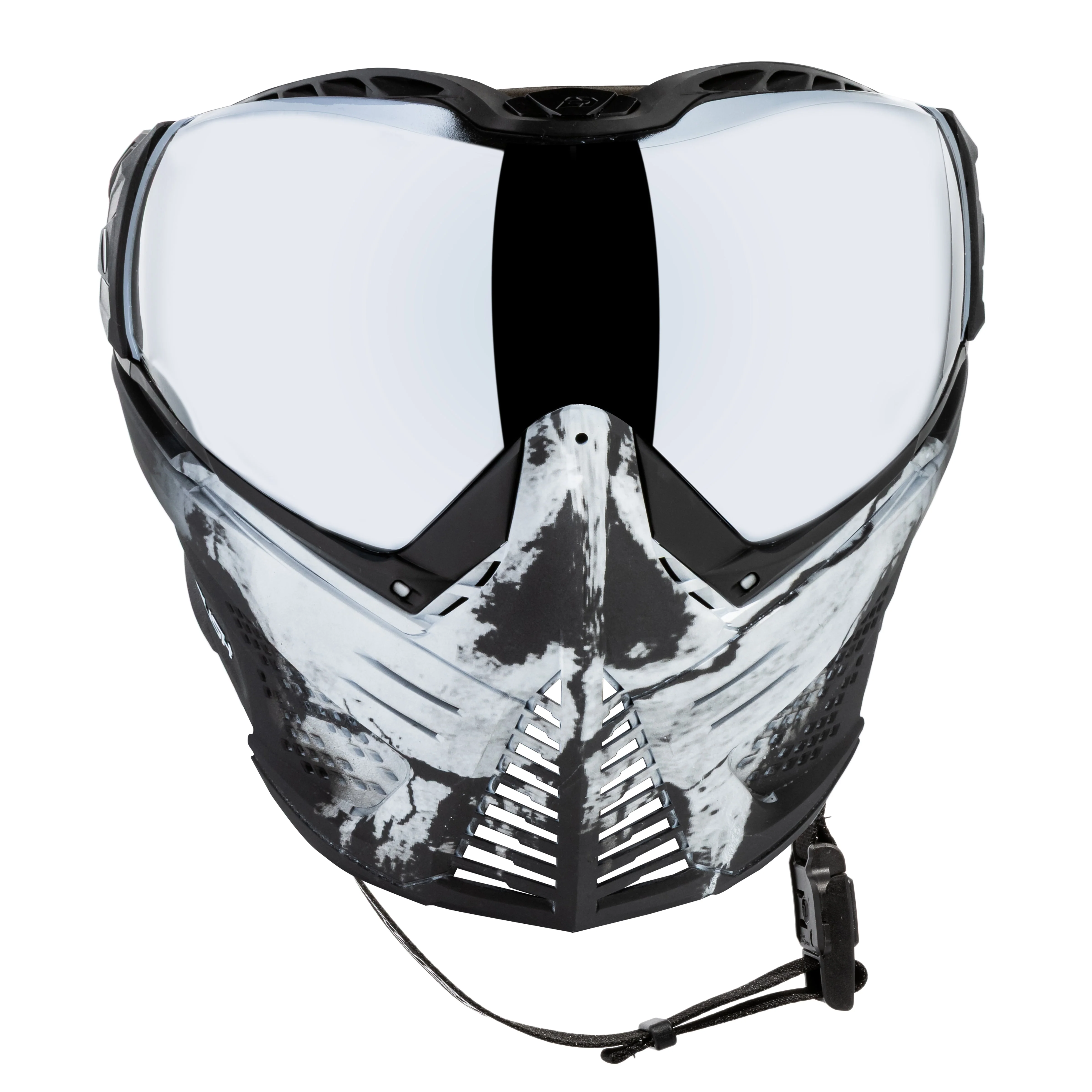 Push Unite Goggle Mk II - Warlord Omen (Black/White Skull) - Silver Lens - Image 3