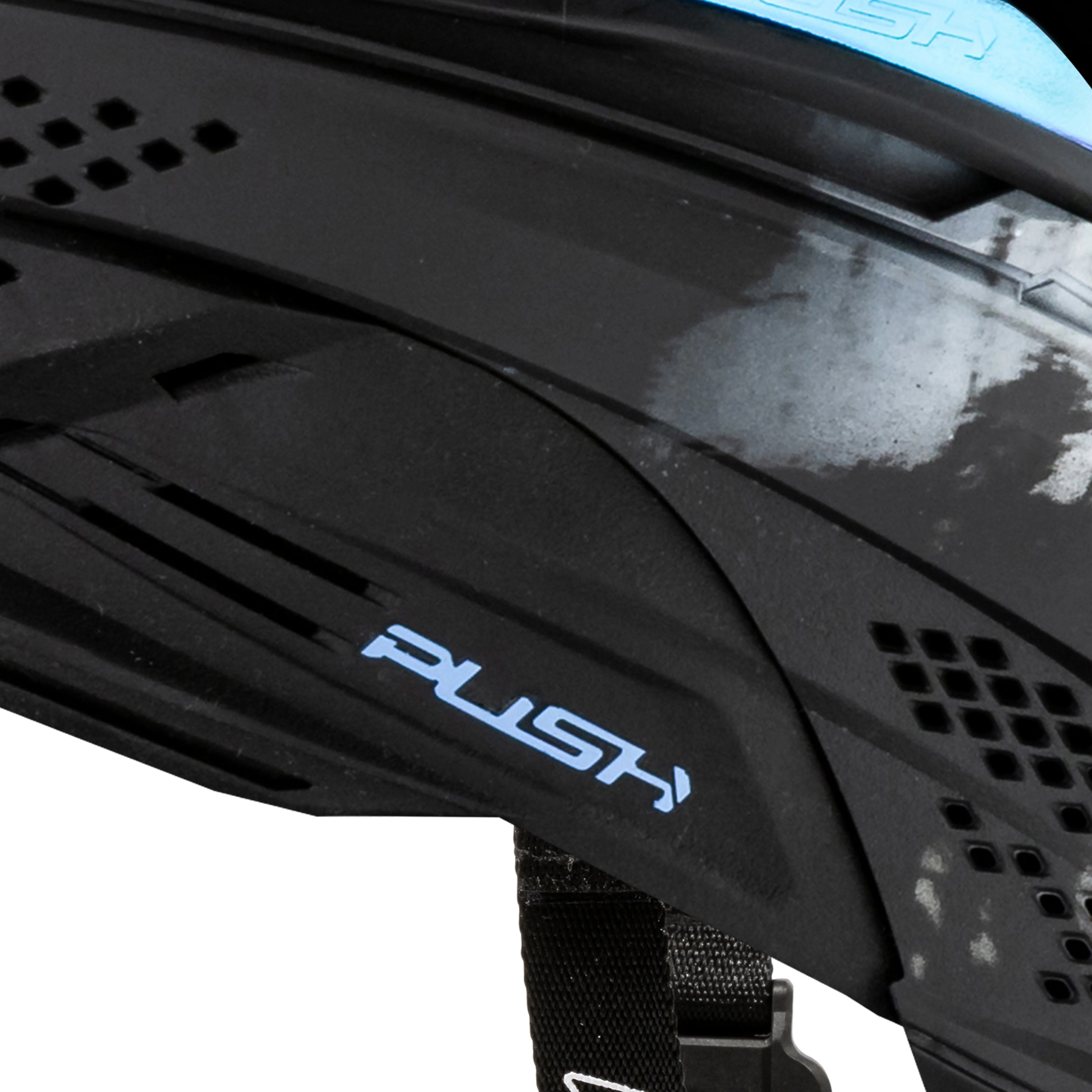 Push Unite Goggle Mk II - Warlord Soul (Black/White Skull) - Blue Lens - Image 11